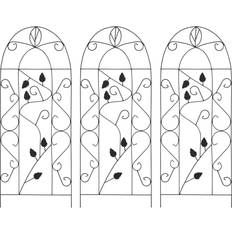 Jern - Sort Plantekasser vidaXL Plantestativer 40x100 cm Jern Sort Set of 3 Plantekasse