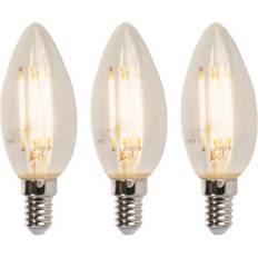 Sæt med 3 LED E14 dæmpbare stearinlys B35 5W 360lm 2700K