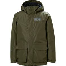 Gröna Regnjackor Barnkläder Helly Hansen Vika Insulated JR regnjacka 431 UTILITY GRE Barn