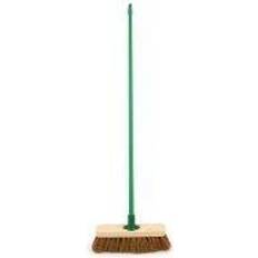 Cleaning Equipment & Cleaning Agents Bentley 12in Soft Coco Broom with Handle & Bracket Ref