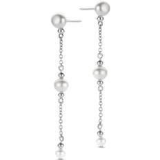 Spirit Icons Athena Pearl Förgyllt Silver Örhängen - Silver