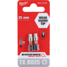 Milwaukee Shockwave Skruvbits 2-pack TX BO25X25 mm