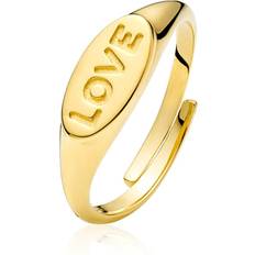 Silber - Unisex Ringe Sistie Fam Love Ring - Gold