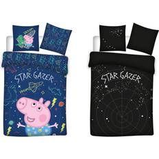 Greta Gris Bäddset Barnrum BrandMac Junior Glow in the Dark George Pig Bed Set 100x140cm