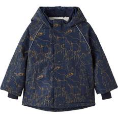 Name It Kid's Snow Animal Jacket - Dark Sapphire