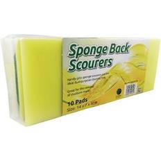 Sponge Back Scourer 140x70x40mm Pack of 10 SBS100G