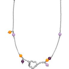 Lilla Halskæder Sistie X Lærke Bentsen Necklace - Silver/Amethyst/Pearls