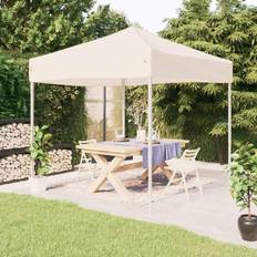 vidaXL Tenda Per Feste Pieghevole Crema 3x3 m