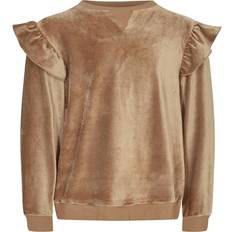 Petit by Sofie Schnoor Rib Velvet Sweatshirt - Taupe (G224252)