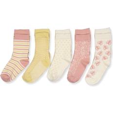 Gula Underkläder Minymo Strumpor 5-Pack - Ash Rose