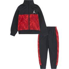 Jordan Essentials Printed Tracksuits - Black/Fire Red