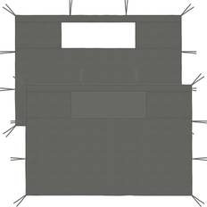 vidaXL Pared Con Ventanas Para Gazebo 2 Piezas