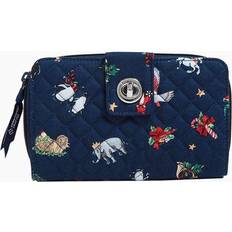 Vera Bradley RFID Turnlock Wallet Women Snow Globe Motifs