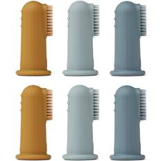 Tandvård Liewood fingertandborste Simon 6-pack, blue multi mix