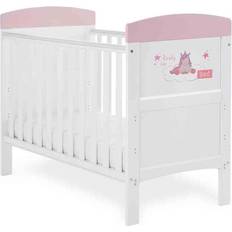 Removable Side Cots OBaby Grace Inspire Mini Cot Ready for Bed Unicorn