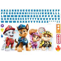 Paw Patrol The Movie 117-Piece Roommates Decals In Blue/red 117