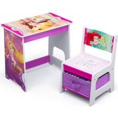 Gold Furniture Set Delta Children Disney Princess Kids Wood Desk & Chair Set