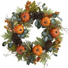 Flowers Pumpkins, Pinecones & Berries Fall Wreath MichaelsÂ®