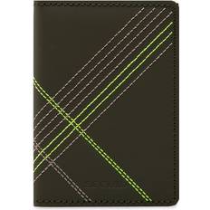 Secrid Slimwallet in Pelle e Alluminio Stitched - Lime