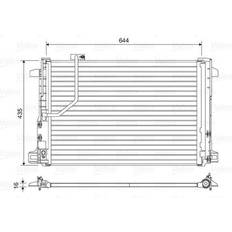 Mercedes Kondensor, klimaanlæg VALEO 814044