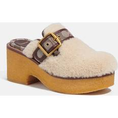 Coach Dylan Shearling Clogs