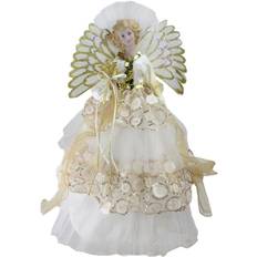 Resin Christmas Decorations Northlight Lighted Angel Sequined Gown Christmas Tree Ornament 16"