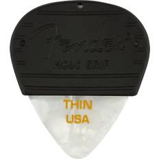 Picks Fender Mojo Grip Celluloid Guitar Picks Thin White Moto 3pk