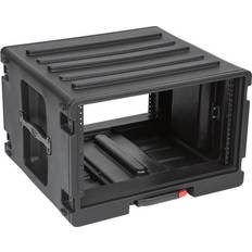 Rack 19 SKB 1SKB-R6UW 6U Rolling Roto Rack 19-Inch Flight Case Trolley, 6U