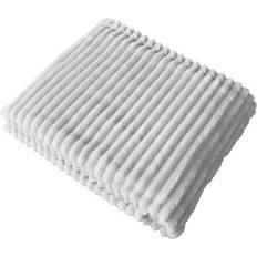 Redlunds Pläd Fleece Baloo Filt Blå, Vit (170x130cm)
