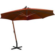 Træ Parasoller & Tilbehør vidaXL stang 3,5x2,9 m fyrretræ terrakotta