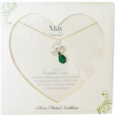 Xpressions Guardian Angel May Necklace - Silver/Green/Transparent
