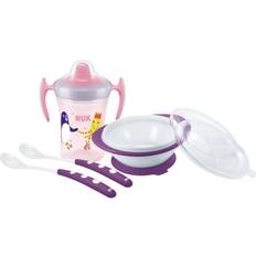 Violett Kindergeschirr Nuk Learn to Eat Kindergeschirr, Rosa/Lila