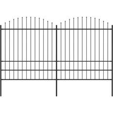 vidaXL Panneaux de Clôture Décorative Barrière de Jardin Patio Ferme Extérieur 1.75-2 x 3.4 m Acier