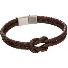 Brown Bracelets Fred Bennett Double Row Knot Bracelet - Brown