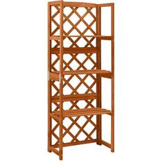 vidaXL Spaljé 55x30x140 massivt granträ - Brun