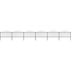 VidaXL Fences on sale vidaXL Garden Fence with Spear Top Steel 1.25-1.5x10.2