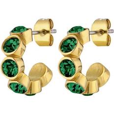 Dyrberg/Kern Øreringe Dyrberg/Kern JENNA ØRERING 390103 (Gold, Green, ONESIZE)