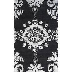 Safavieh Stone Wash White, Black 108x144"