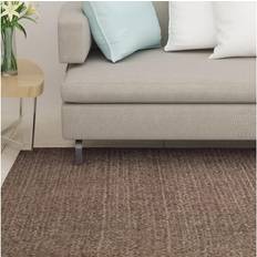 Sisal Tapis vidaXL Tapis d'Intérieur Moquette de Plancher 66x250 cm Marron Marron