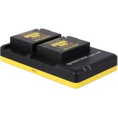 Panasonic Batterier Batterier & Opladere Panasonic Dobbeltoplader til to batterier DMW-BLC12