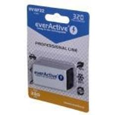 6f22 9v batteri everActive 6F22/9V Ni-MH 320mAh uppladdningsbart batteri