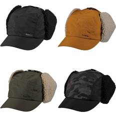 Brown - Men Headgear Barts (Black, One Size) Mens Boise Stretch Trapper Hat Cap