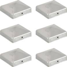 Pylväänkorkit vidaXL Pyramidin Muotoinen Aitatolpan Kärki 6 kpl 81 x 81 mm