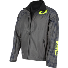 Grau - Herren Regenjacken & Regenmäntel O'Neal Shore Rain Jacket - Grau/Neon Yellow