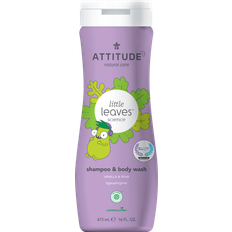 Beige Vauvan ihon Attitude Little Leaves Vanilla & Pear lasten pesugeeli ja shampoo 473 ml