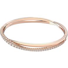 Swarovski Armring Vita Stenar - Roséguld Pläterad Miljö