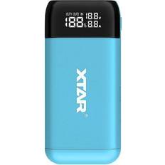 18650 laddare Xtar Kombinerad Powerbank och 18650-laddare, PB2S, blå