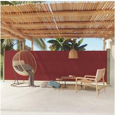 vidaXL sammenrullelig sidemarkise terrassen rød 160x160cm