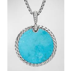 Charms & Pendants David Yurman Elements Disc Pendant in Turquoise/Silver Turquoise/ One