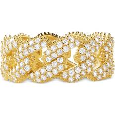 Michael Kors Pavé Curb Link Ring - Gold